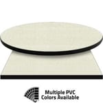 PVC Edge Manufactured Table Tops – 1.25″ thickness – Pinnacle White Galaxy Laminate