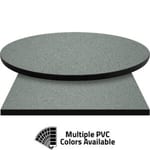 PVC Edge Manufactured Table Tops – 1.25″ thickness – Pinnacle Gray Galaxy Laminate