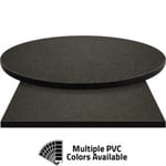 PVC Edge Manufactured Table Tops – 1.25″ thickness – Pinnacle Black Galaxy Laminate