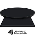 PVC Edge Manufactured Table Tops – 1.25″ thickness – Pinnacle Spotless Black Laminate