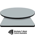 T-Mold Manufactured Table Tops – Pinnacle Steel Gray Laminate