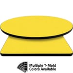T-Mold Manufactured Table Tops – Pinnacle Banana Yellow Laminate