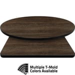 T-Mold Manufactured Table Tops – Pinnacle Rustic Oak Laminate