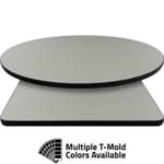 T-Mold Manufactured Table Tops – Pinnacle Ivory Boomerang Laminate
