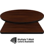 T-Mold Manufactured Table Tops – Pinnacle Pure Walnut Laminate