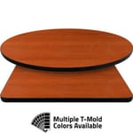 T-Mold Manufactured Table Tops – Pinnacle Oxford Cherry Laminate