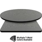 T-Mold Manufactured Table Tops – Pinnacle Gray Tweed Laminate