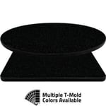 T-Mold Manufactured Table Tops – Pinnacle Black Pearl Laminate