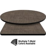 T-Mold Manufactured Table Tops – Pinnacle Dark Filament Laminate
