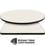 T-Mold Manufactured Table Tops – Pinnacle Ivory Laminate