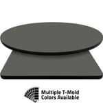 T-Mold Manufactured Table Tops – Pinnacle Seal Gray Laminate