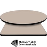 T-Mold Manufactured Table Tops – Pinnacle Taupe Laminate