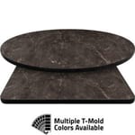 T-Mold Manufactured Table Tops – Pinnacle Chocolate Slate Laminate