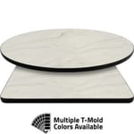 T-Mold Manufactured Table Tops – Pinnacle Modern Marble (gloss) Laminate