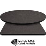 T-Mold Manufactured Table Tops – Pinnacle Graphite Linen Laminate