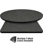 T-Mold Manufactured Table Tops – Pinnacle Charcoal Fiber Laminate