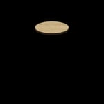 Two-Sided Quick Ship Table Tops - Oak/Walnut Laminate - Brown T-Mold - 24" Round