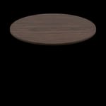 Two-Sided Quick Ship Table Tops - Oak/Walnut Laminate - Brown T-Mold - 60" Round