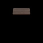 Two-Sided Quick Ship Table Tops - Oak/Walnut Laminate - Brown T-Mold - 30" x 30"