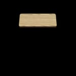 Two-Sided Quick Ship Table Tops - Oak/Walnut Laminate - Brown T-Mold - 36" x 36"