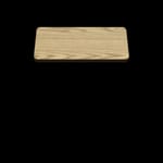 Two-Sided Quick Ship Table Tops - Oak/Walnut Laminate - Brown T-Mold - 42" x 42"