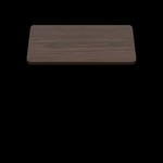 Two-Sided Quick Ship Table Tops - Oak/Walnut Laminate - Brown T-Mold - 48" x 48"