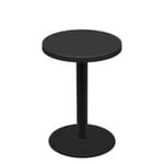 36" Round Urban Onyx Quick Ship Table + Black Bar Height 30" Disc Base