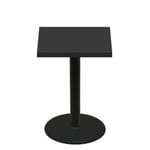 36" x 36" Urban Onyx Quick Ship Table + Black Bar Height 30" Disc Base