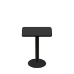 24" x 30" Two-Sided Mahogany/Black Quick Ship Table - Black Up + Black Standard Height 18" Disc Base