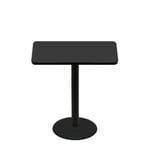 30" x 42" Two-Sided Mahogany/Black Quick Ship Table - Black Up + Black Counter Height 22" Disc Base
