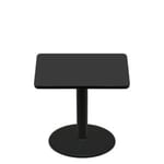 42" x 42" Two-Sided Mahogany/Black Quick Ship Table - Black Up + Black Standard Height 30" Disc Base