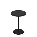 30" Round Urban Onyx Quick Ship Table + Black Counter Height 22" Disc Base