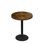 36" Round Urban Vintage Autumn Quick Ship Table + Black Counter Height 22" Disc Base