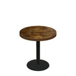 36" Round Urban Vintage Autumn Quick Ship Table + Black Standard Height 22" Disc Base