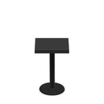24" x 24" Urban Onyx Quick Ship Table + Black Standard Height 18" Disc Base
