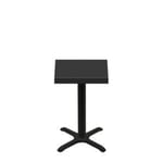 24" x 24" Urban Onyx Quick Ship Table + Black Standard Height 22" x 22" Cross Base