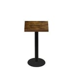 24" x 24" Urban Vintage Autumn Quick Ship Table + Black Counter Height 18" Disc Base