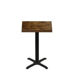 24" x 30" Urban Vintage Autumn Quick Ship Table + Black Counter Height 22" x 22" Cross Base