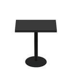 30" x 42" Urban Onyx Quick Ship Table + Black Counter Height 22" Disc Base