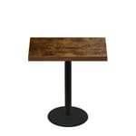 30" x 42" Urban Vintage Autumn Quick Ship Table + Black Counter Height 22" Disc Base
