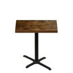 30" x 42" Urban Vintage Autumn Quick Ship Table + Black Counter Height 22" x 30" Cross Base