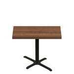 30" x 48" Urban Toasted Birch Quick Ship Table + Black Standard Height 22" x 30" Cross Base
