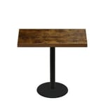 30" x 48" Urban Vintage Autumn Quick Ship Table + Black Counter Height 22" Disc Base
