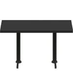 30″ x 72″ Urban Onyx Quick Ship Table + (2) Black Counter Height 22″ T Bases