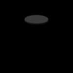 Two-Sided Quick Ship Table Tops - Mahogany/Black Laminate - Black T-Mold - 24" Round