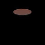 Two-Sided Quick Ship Table Tops - Mahogany/Black Laminate - Black T-Mold - 30" Round
