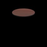Two-Sided Quick Ship Table Tops - Mahogany/Black Laminate - Black T-Mold - 36" Round