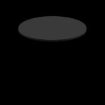 Two-Sided Quick Ship Table Tops - Mahogany/Black Laminate - Black T-Mold - 48" Round