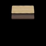 Two-Sided Quick Ship Table Tops - Oak/Walnut Laminate - Brown T-Mold - 36" x 36" - both sides