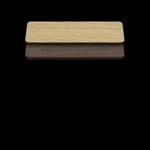 Two-Sided Quick Ship Table Tops - Oak/Walnut Laminate - Brown T-Mold - 30" x 48" - both sides